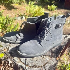 Calvin Klein Blue Charcoal Ankle Boots